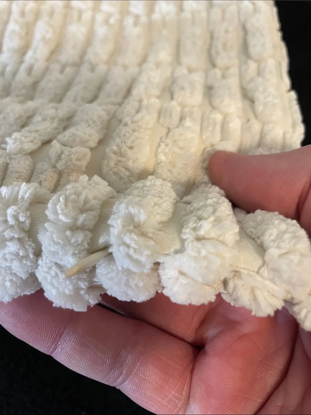 Miulee Cream Textured fuzzy soft Accent Throw Pillow Covers - Set of 2 nwt